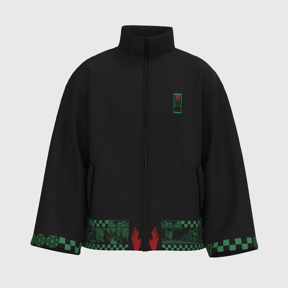 Tanjiro - Arcs on Thread Zip up Jacket